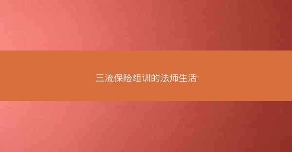 三流保险组训的法师生活 三流保险组训的法师生活