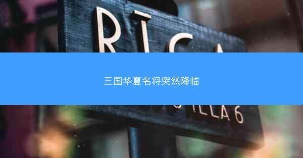 三国华夏名将突然降临