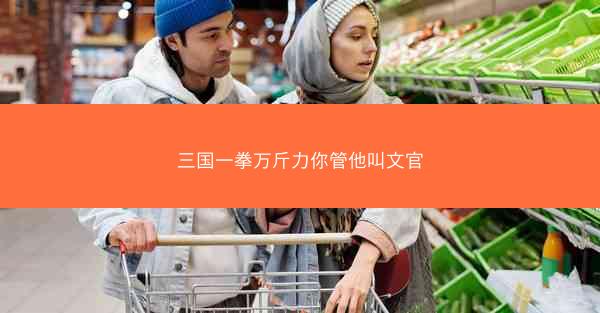 三国一拳万斤力你管他叫文官
