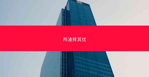 两渣择其优