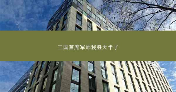 三国首席军师我胜天半子