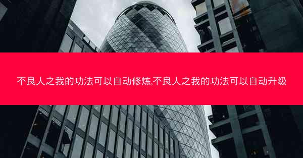 不良人之我的功法可以自动修炼,不良人之我的功法可以自动升级