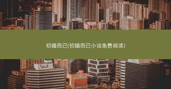 初婚而已(初婚而已小说免费阅读)