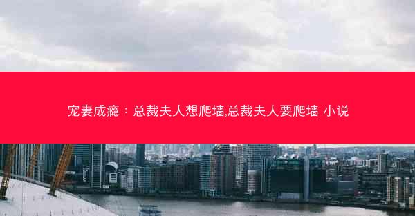 宠妻成瘾：总裁夫人想爬墙,总裁夫人要爬墙 小说