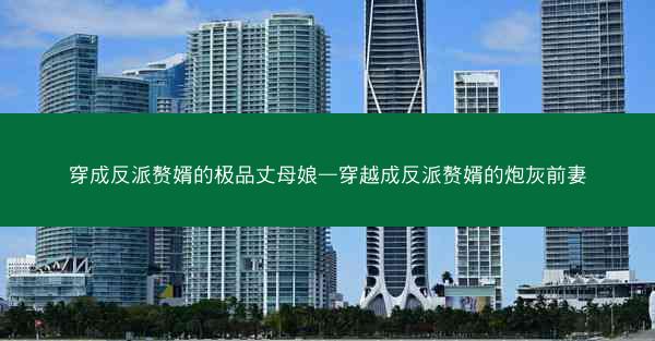 穿成反派赘婿的极品丈母娘—穿越成反派赘婿的炮灰前妻