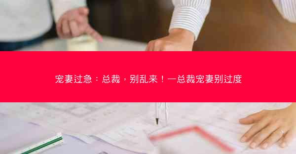 宠妻过急：总裁，别乱来！—总裁宠妻别过度