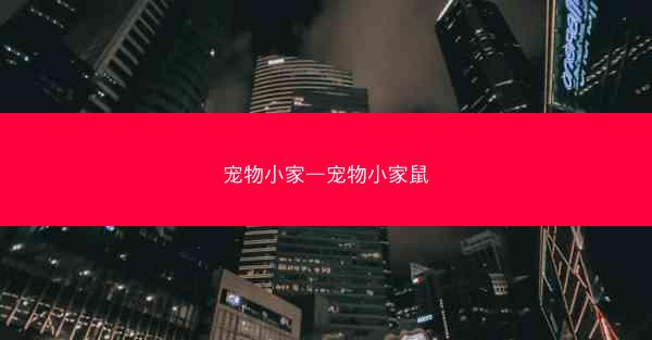 宠物小家—宠物小家鼠