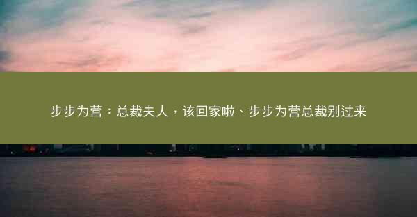 步步为营:总裁夫人,该回家啦、步步为营总裁别过来 步步为营:总裁夫人,该回家啦、步步为营总裁别过来