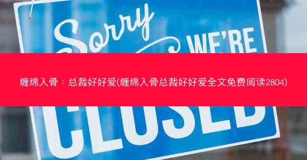 缠绵入骨：总裁好好爱(缠绵入骨总裁好好爱全文免费阅读2804)