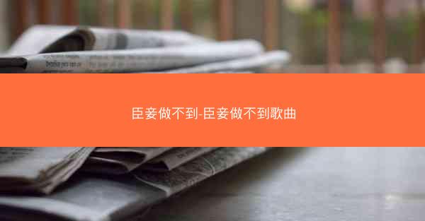 臣妾做不到-臣妾做不到歌曲
