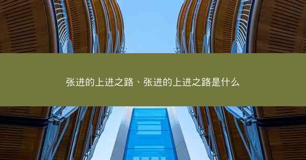 张进的上进之路、张进的上进之路是什么