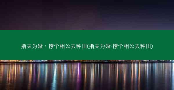 指夫为婚：撩个相公去种田(指夫为婚-撩个相公去种田)