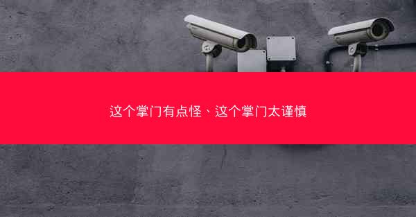 这个掌门有点怪、这个掌门太谨慎