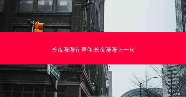 长夜漫漫在寻你;长夜漫漫上一句