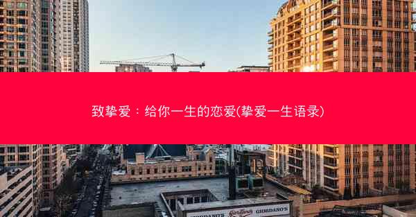 致挚爱：给你一生的恋爱(挚爱一生语录)