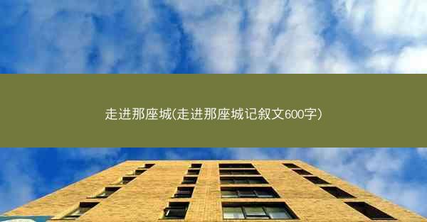 走进那座城(走进那座城记叙文600字)