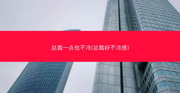 总裁一点也不冷(总裁好不冷感)