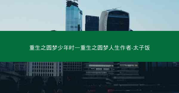 重生之圆梦少年时—重生之圆梦人生作者-太子饭