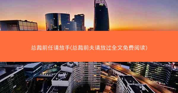 总裁前任请放手(总裁前夫请放过全文免费阅读)