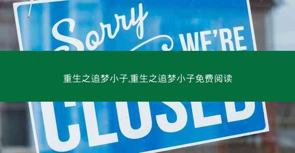 重生之追梦小子,重生之追梦小子免费阅读