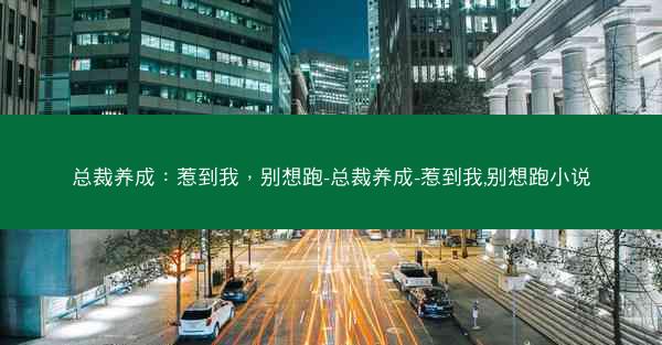 总裁养成：惹到我，别想跑-总裁养成-惹到我,别想跑小说