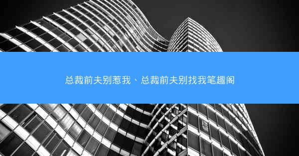 总裁前夫别惹我、总裁前夫别找我笔趣阁