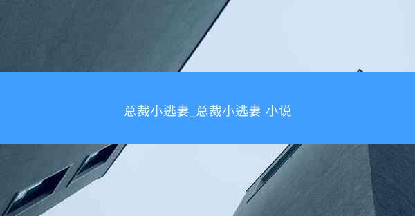 总裁小逃妻_总裁小逃妻 小说