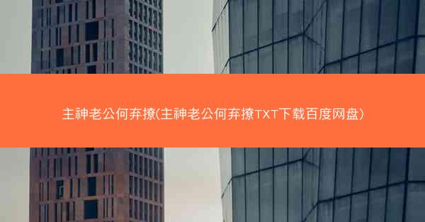 主神老公何弃撩(主神老公何弃撩TXT下载百度网盘)